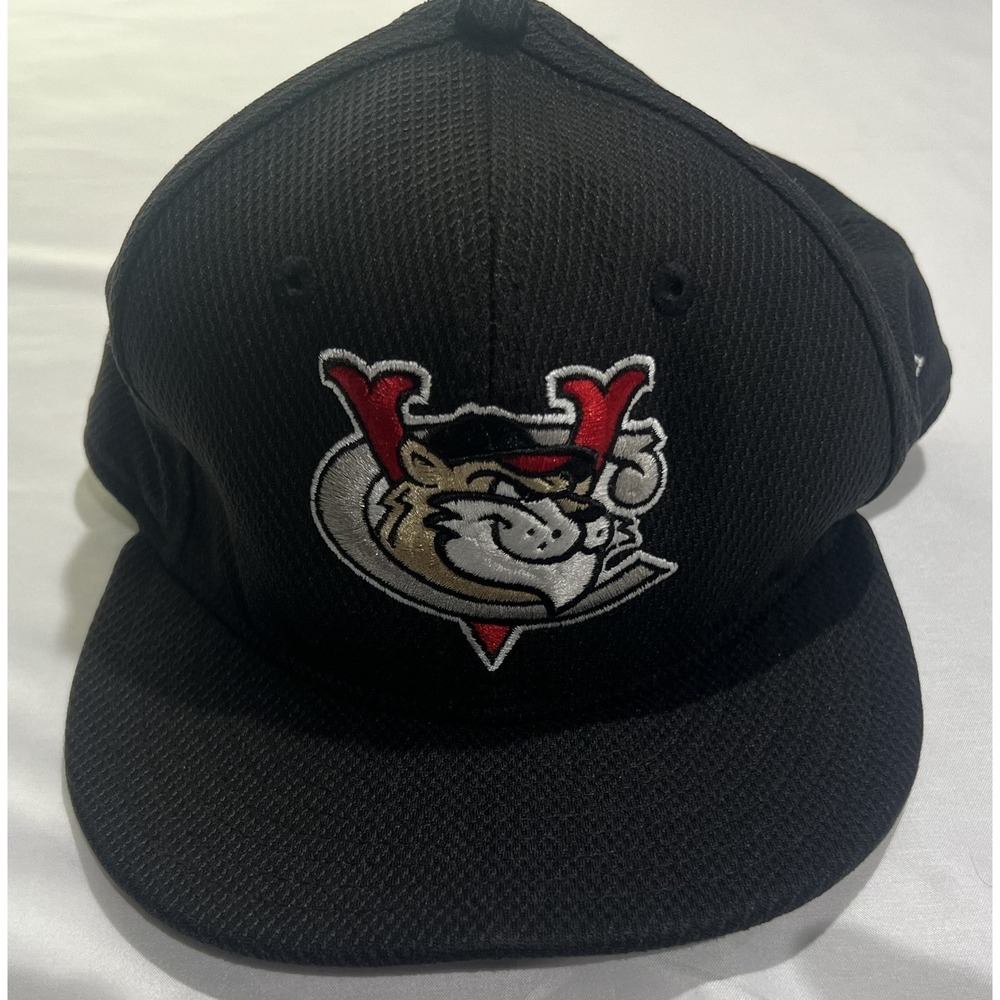 Tri City ValleyCats Hat Cap 7 3/4 Black Fitted New Era 59Fifty